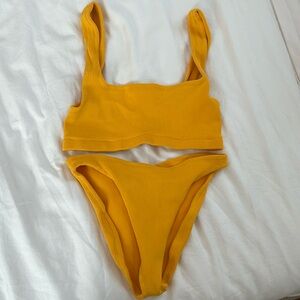 NWOT Hunza G Yellow Bikini